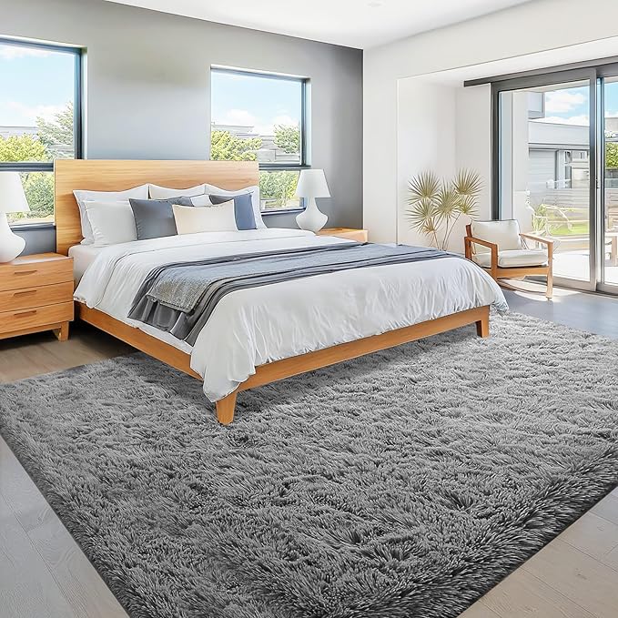 8x10 Area Rugs for Living Room: Fluffy Shag Soft Washable Rug Large Fuzzy Plush - Image 6