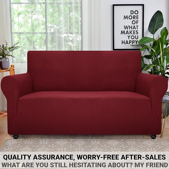 ZNSAYOTX Super Stretch Couch Cover Love Seat Sofa Covers - Image 5