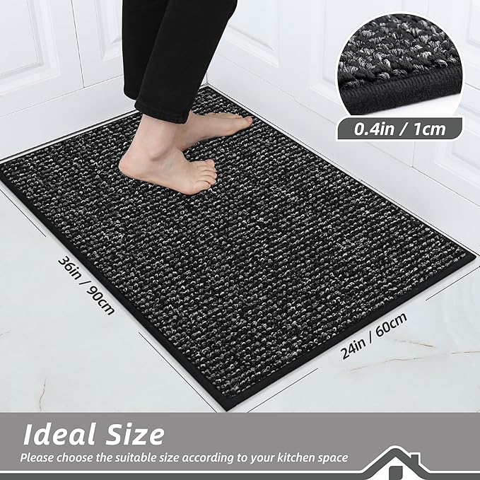BEQHAUSE Kitchen Rugs 24"x36", Non-Slip Kitchen Mats - Image 2