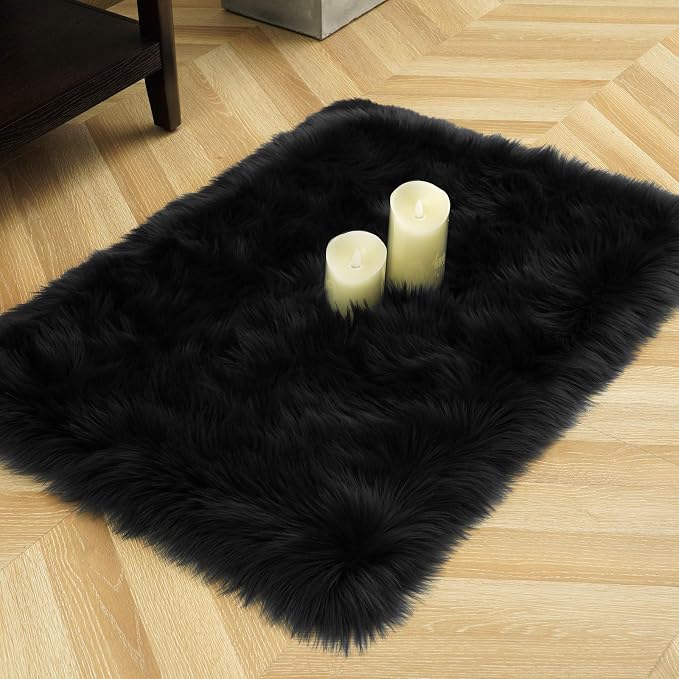 LOCHAS Soft Fluffy Faux Fur Rugs - Image 5