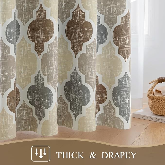 Beauoop 100% Blackout Curtains 90 Inches Long 2 Panels - Image 4