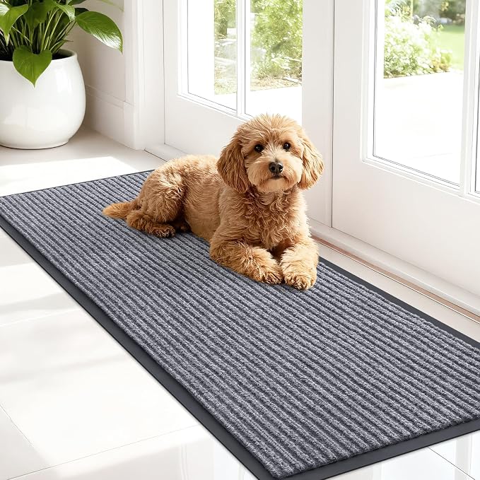 OLANLY Front Door Mat Indoor Outdoor Entrance, Waterproof Heavy Duty Doormat by OLANLY