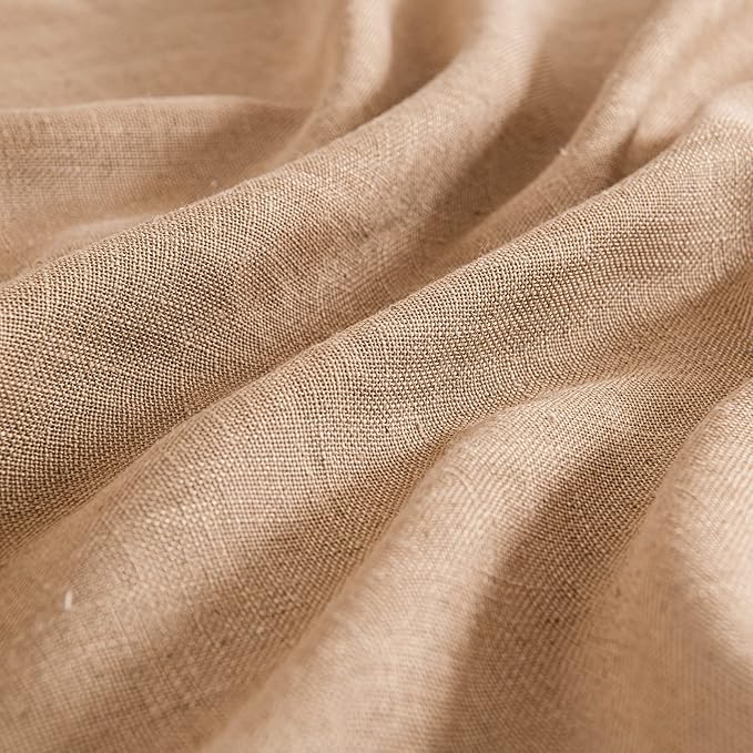 MIULEE Brown Linen Curtains 84 Inch Length - Image 4