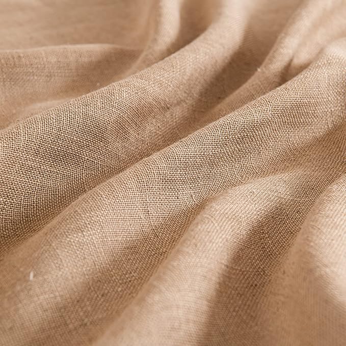 MIULEE Brown Linen Curtains 72 Inch Length - Image 4