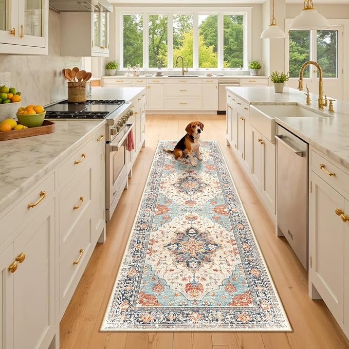 Area Rugs 2'x8' Runner Rug Non Slip Washable by RELEANY
