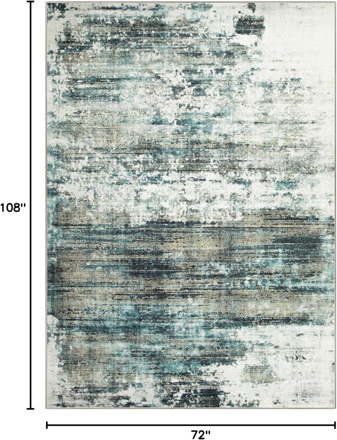 6x9 Area Rugs Washable Rug: Large Modern Abstract Living Room Rug Soft - Image 2