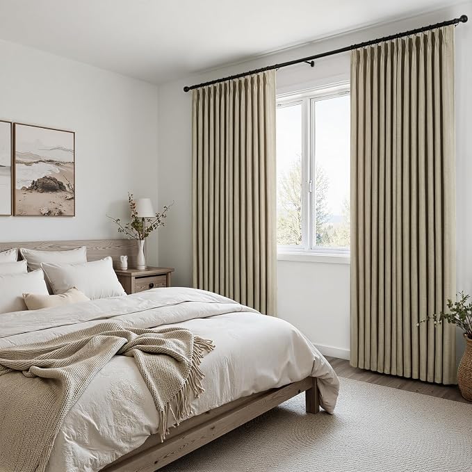 Topfinel 96 Inches Long Pinch Pleated Semi Sheer Curtains - Image 7