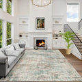 8x10 Area Rugs Washable Rug: Large Modern Abstract Living Room Rug Soft by GENTDRIZZ