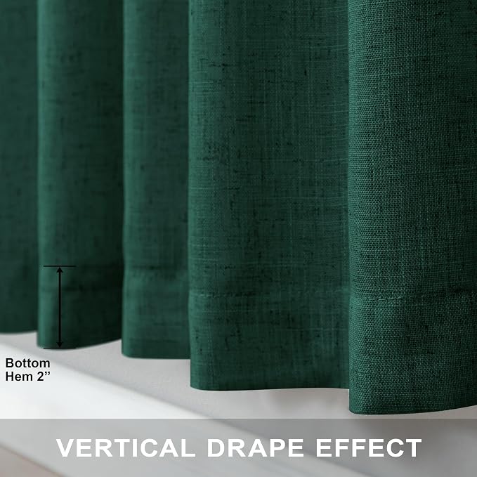 Dark Green Curtains 84 Inch Length - Image 7