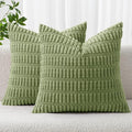 MIULEE Pack of 2 Spring Corduroy Decorative Throw Pillow Covers 12x12 Inch Soft by MIULEE