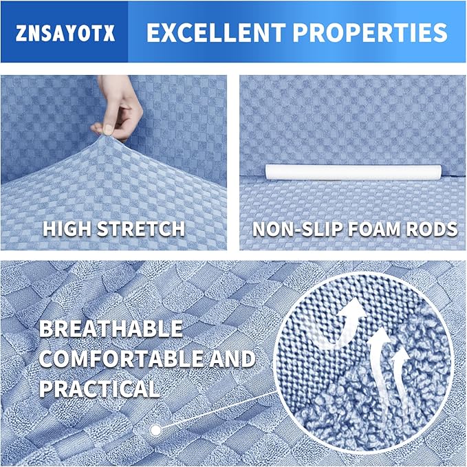 ZNSAYOTX 1 Piece Jacquard Couch Covers - Image 5