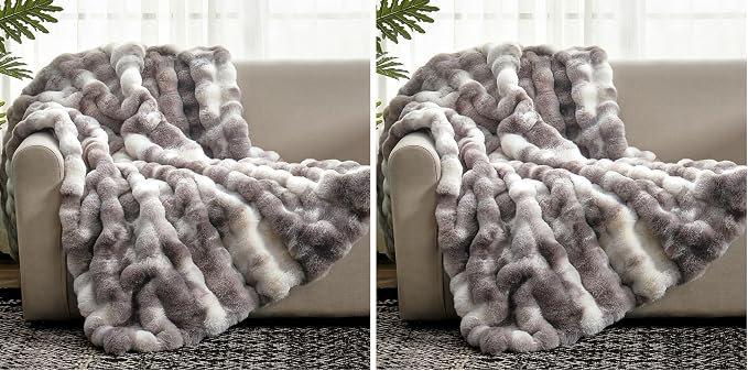 Cozy Bliss Faux Fur Throw Blanket by CozyBliss