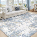 Washable Area Rugs 5'x7' Non-Slip Modern Abstract Soft by RELEANY