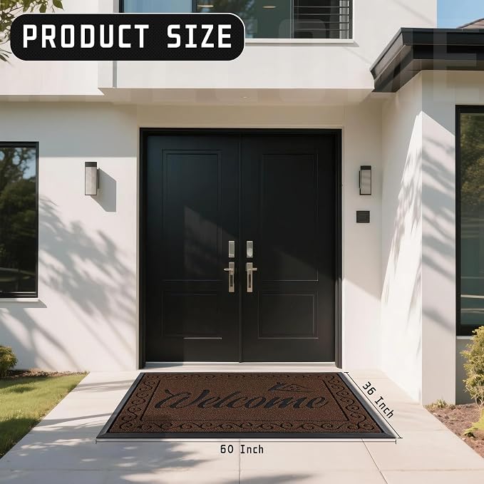 Yimobra Welcome Mat, Heavy Duty Sturdy Door Mats - Image 2