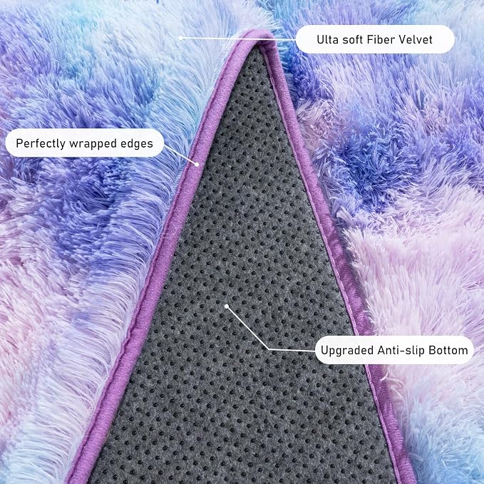 Rugs for Living Room 5x7, Soft Shaggy Modern Shag Area Rug for Bedroom - Image 5