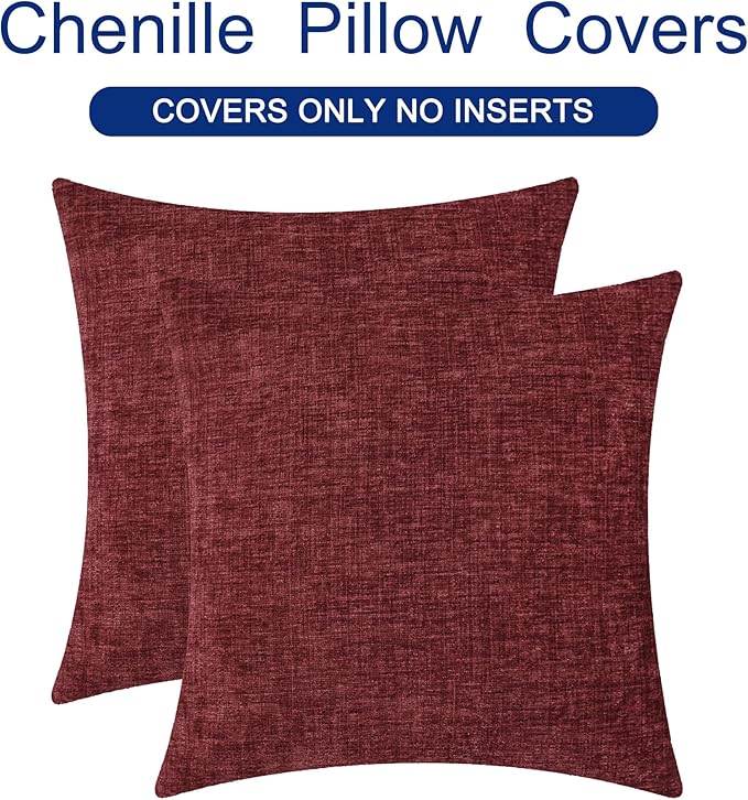 CaliTime Christmas Throw Pillow Covers Decorative 18 X 18 Inches Pack of 2 Cozy - Image 6