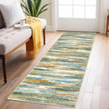 Lansny Modern Abstract Runner Rug 2x6 by lansny