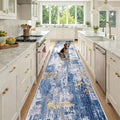 Washable Area Rugs 3x12 Non-Slip Modern Abstract Soft by RELEANY