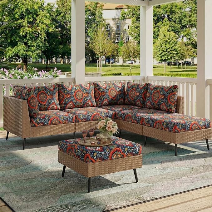 hyha Printed Couch Cushion Covers, Floral Cushion Covers, Magic Sofa Covers - Image 2