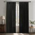 IVAPUPU Pinch Pleated Curtains 90 Inches Long, Light Filtering Thick Linen by IVAPUPU