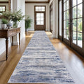 KOZYFLY Modern Abstract Washable Long Rug Runner 2.6x20 Hallway Rug Runner by KOZYFLY