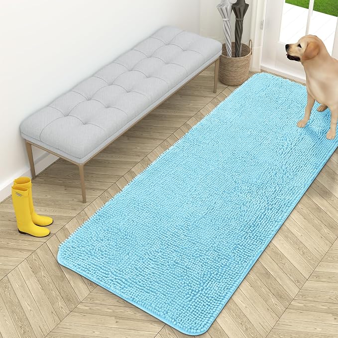 OLANLY Dog Door Mat for Muddy Paws 59x24, Absorbs Moisture and Dirt, Absorbent by OLANLY