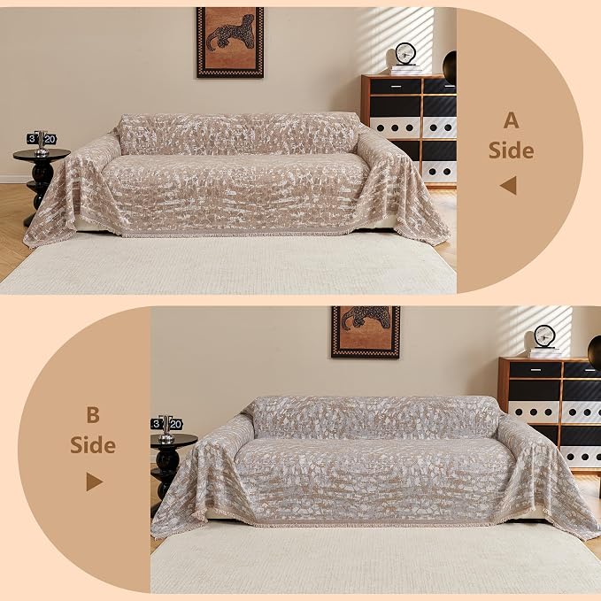 MYSKY HOME Couch Covers for 3 Cushion Couch Sofa, Chenille L Shape Sectional - Image 7