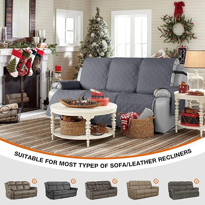 VANSOFY Waterproof Recliner Couch Covers, Sofa Covers 1-Piece Washable - Image 4