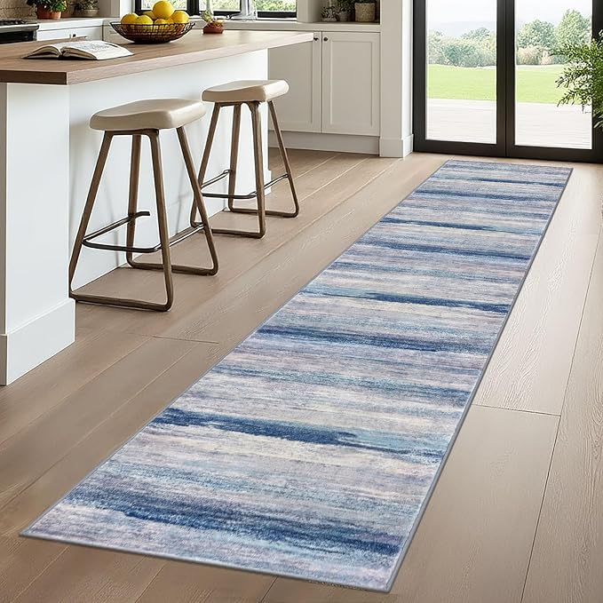 KOZYFLY Modern Abstract Kitchen Runner Rug, 2x10 Washable Rug Runner Non-Slip - Image 7