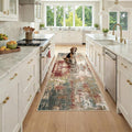 Washable Area Rugs 3x7 Non-Slip Modern Abstract Soft by RELEANY