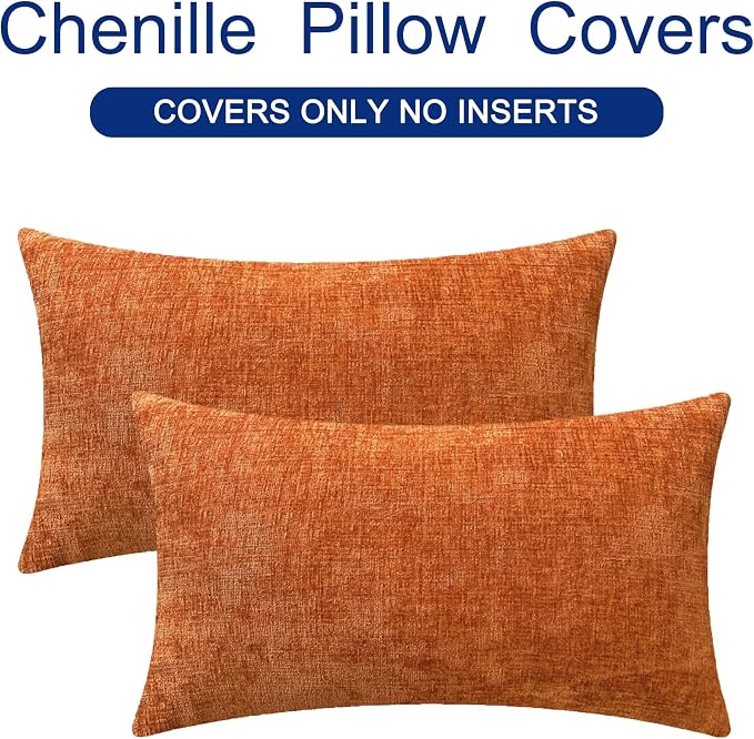 CaliTime Fall Throw Pillow Covers Decorative 12 X 20 Inches Pack of 2 Cozy - Image 6