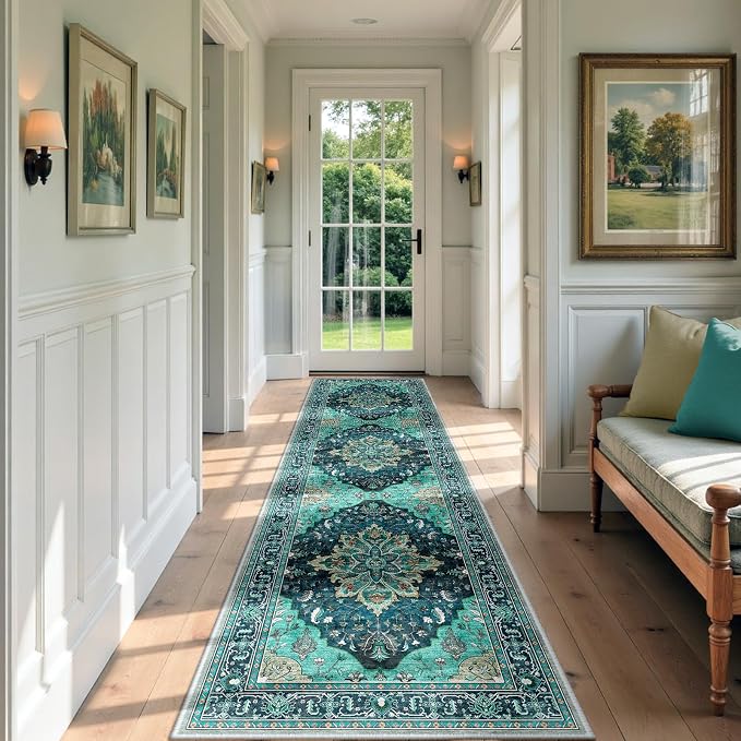 Area Rugs 2'x7' Runner Rug Non Slip Washable - Image 2