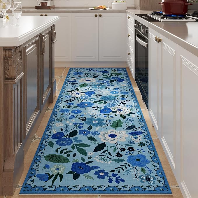 Rugcomf Runner Rug for Hallways Kitchen Rug Non Slip 2'6''x8' Washable Runner - Image 6