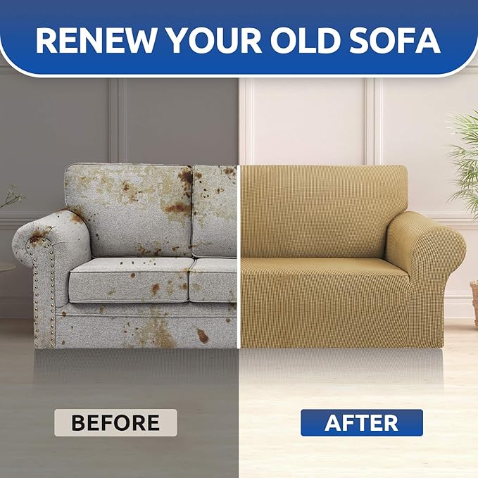 KEKUOU Stretch Sofa Cover Slipcover ，Couch Covers - Image 8