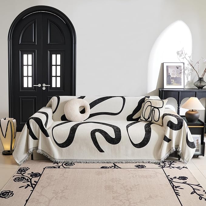 MYSKY HOME Boho Couch Cover Super Soft Couch Covers - Image 8