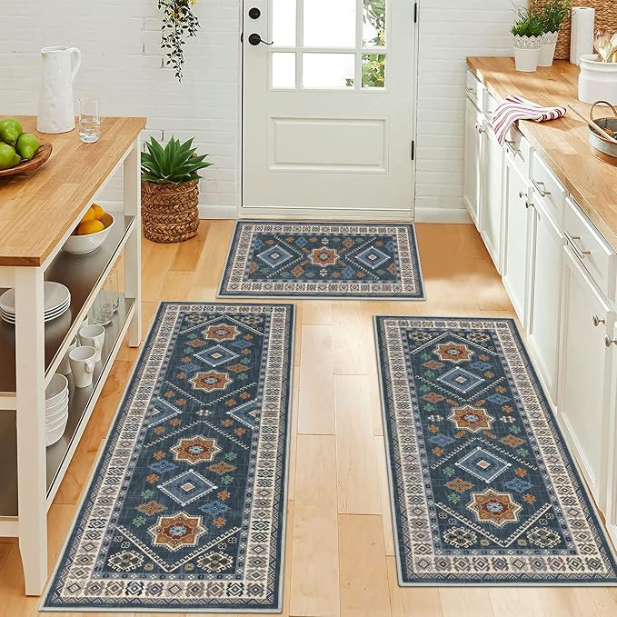 HEBE Boho Kitchen Rug Sets 3 Piece - Image 3