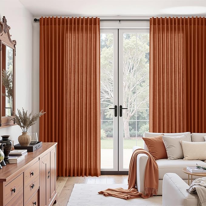 Nanspring Extra Wide Linen Curtains - Image 6