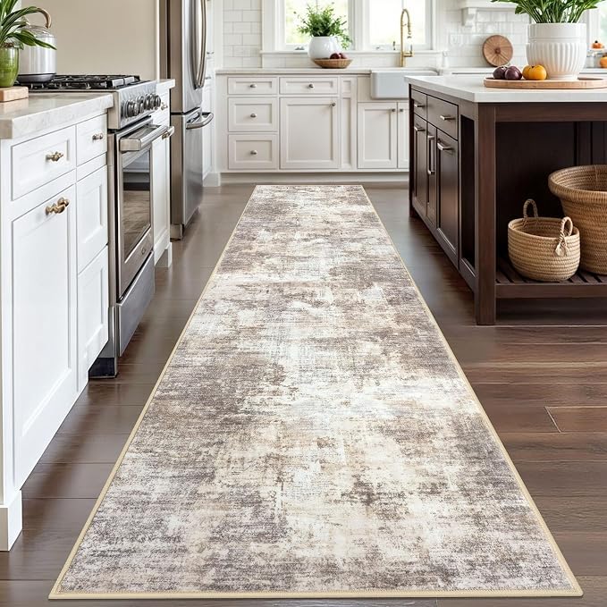 IOHOUZE Abstract Runner Rug 3x12 Ft Washable Runners - Image 2