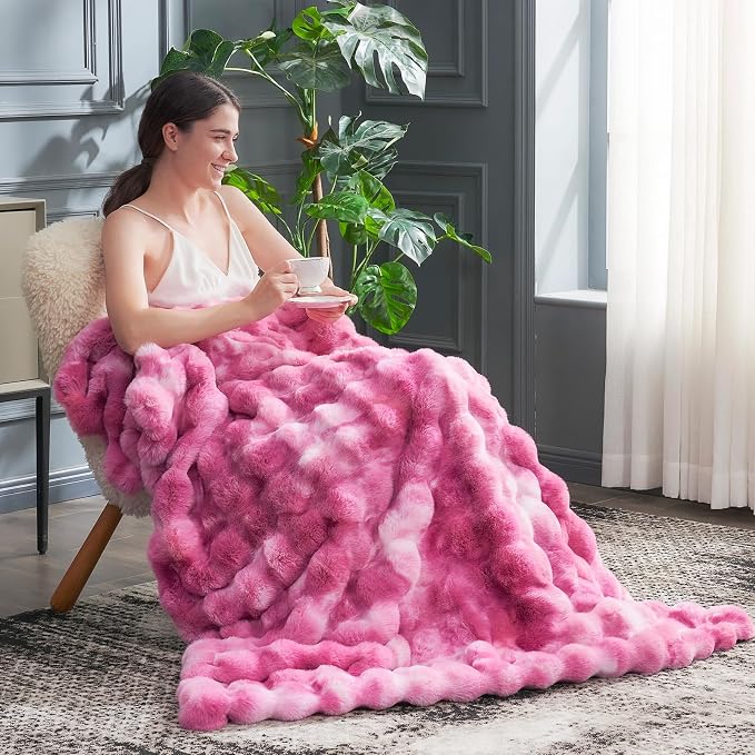 Cozy Bliss Faux Fur Throw Blanket - Image 2