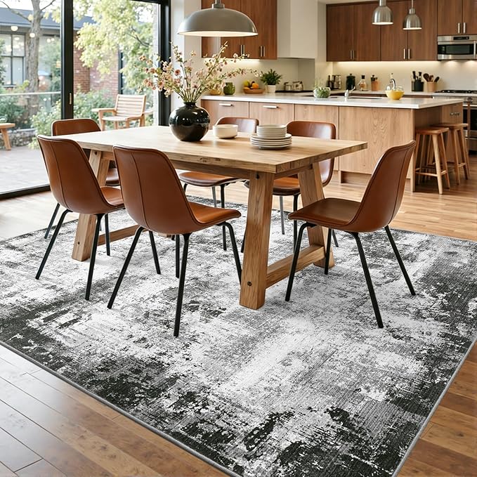 4x6 Ft Area Rugs for Living Room, Soft Non-Slip Washable Rugs Modern Abstract - Image 9