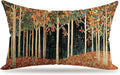 Rustic William Morris Inspired Autumn Forest Decor Pillow Covers 18x18 by Unknown