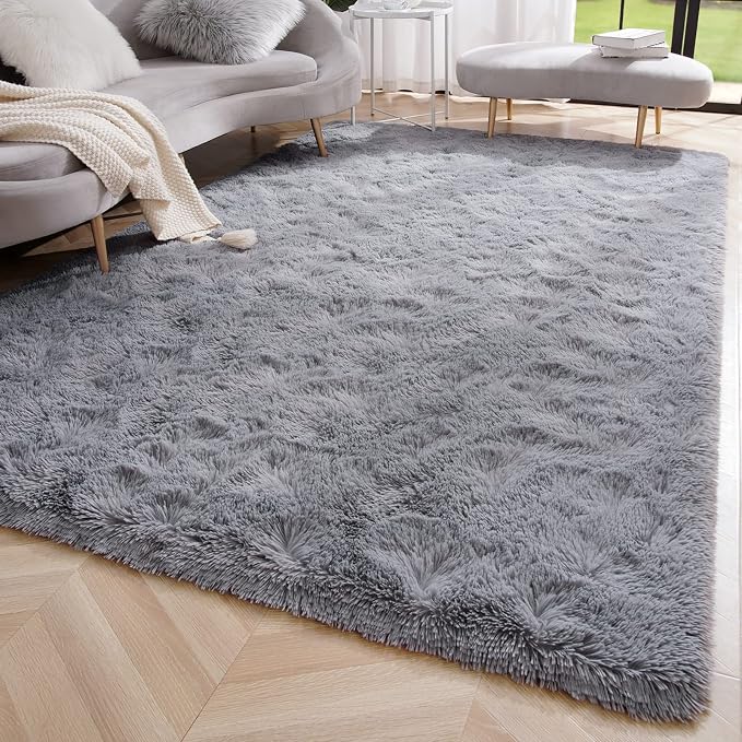 Amearea Shag Fluffy Area Rug for Bedroom Girls Living Room, Extra Soft and - Image 2