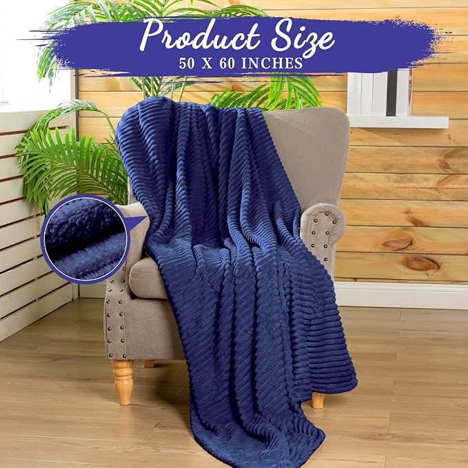 Buryeah 24 Pcs Flannel Throw Blanket Bulk 50 x 60 in Sleepover Blanket Outdoor - Image 3