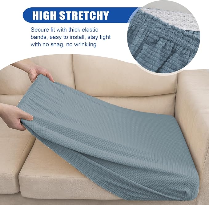 Water Repellent Sofa Seat Slipcovers Stretch Cushion Covers, Seaters Replacement - Image 5
