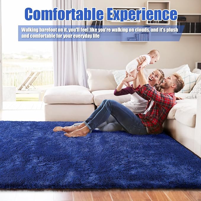 Ultra Soft Fluffy Area Rugs for Bedroom Living Room 10x14, Nursery Rug - Image 6