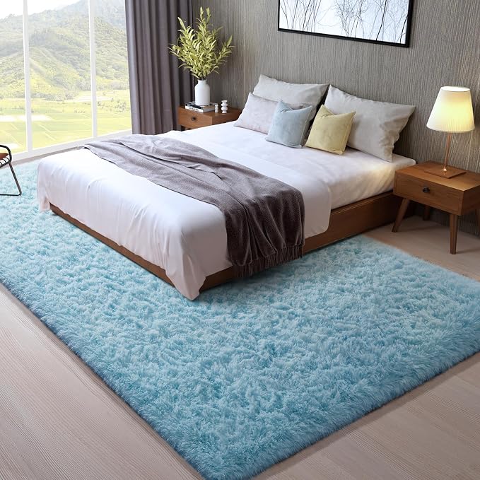 Ophanie 8x10 Light Blue Area Rugs - Image 3