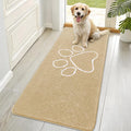 OLANLY Dog Door Mat for Muddy Paws 70x35, Paw Print Design, Absorbs Moisture by OLANLY