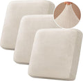 H.VERSAILTEX Velvet Stretch Couch Cushion Cover Plush Cushion Slipcover by HVERSAILTEX