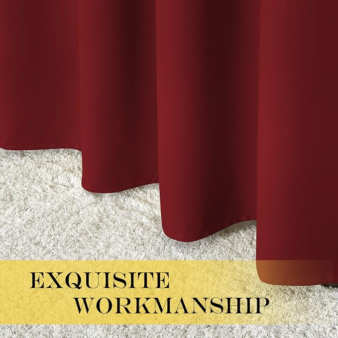 NICETOWN Blackout Curtains for Doorway 78 inches Long, Grommet Privacy Door - Image 6