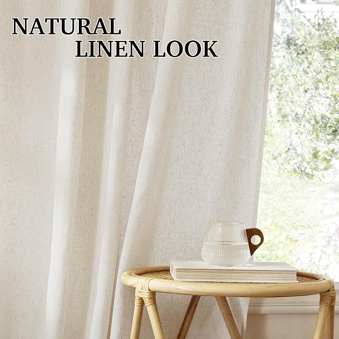 RYB HOME Linen Curtains 84 inches - Image 7